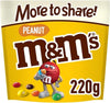 M and M's Peanut Milk Chocolate Pouch Bag 220g