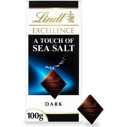 Lindat Excellence Touch Of Sea Salt Chocolate Bar 100G