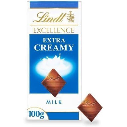 Lindat Excellence Extra Creamy Milk Chocolate Bar 100G