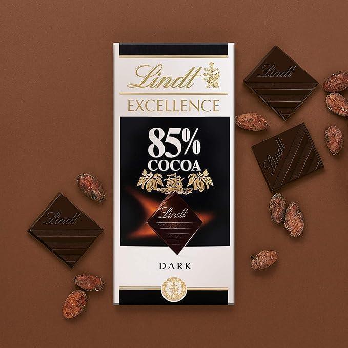 Lindat Excellence Combo 90%, 85% and 70% Cocoa Dark Chocolate Bars, 100g Each