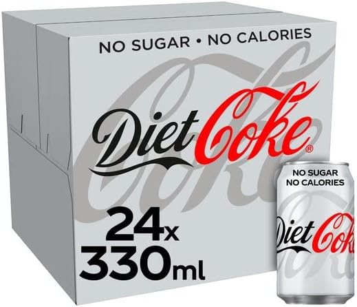 Diet Coke Cans | Sugar Free | Fizzy Drink | Great Coke Taste | Pack of 24