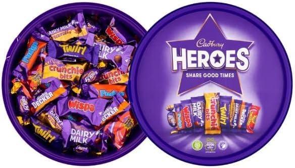 2 x Heroes Chocolate Tub 550G