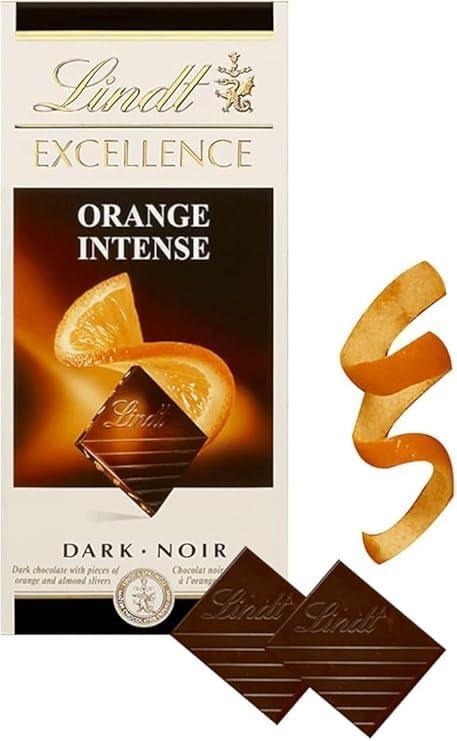 Lindat Excellence Dark Orange Intense Chocolate Bar 100G