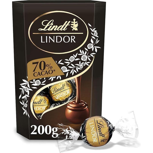 Lindt Lindor 70% Extra Dark Chocolate Truffles 200g