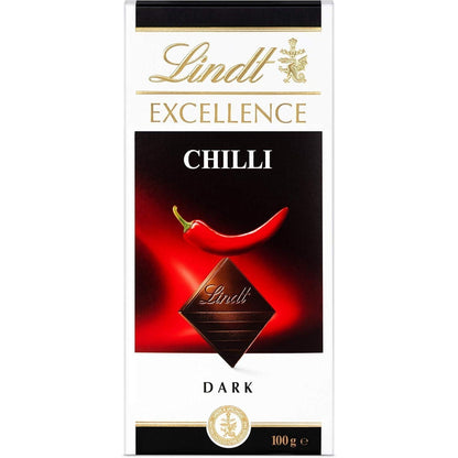 Lindat Excellence Dark Chilli Chocolate Bar 100G