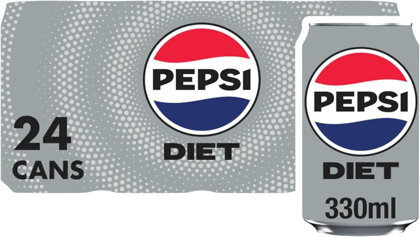 Pepsi Diet Cola Cans 24 x 330 ml