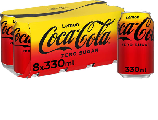 Coca-Cola Zero Sugar Lemon, 8 x 330 ml