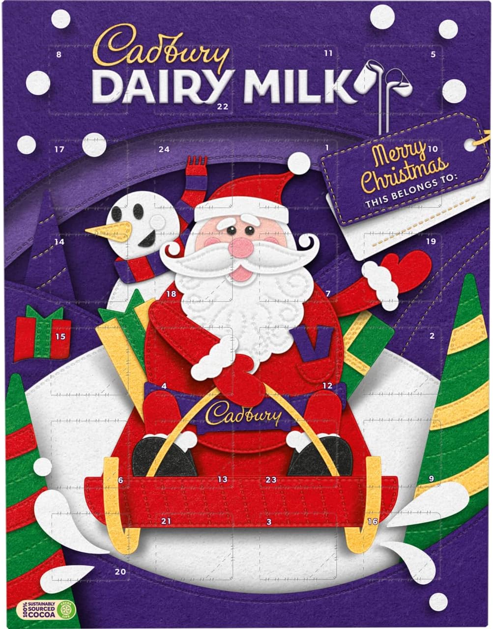 Cadbury Dairy Milk Chocolate Advent Calendar 90g