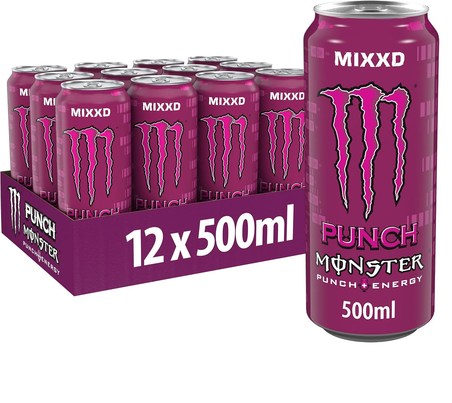 Monster Punch Energy Drink Can 500 ml (Pack of 12)